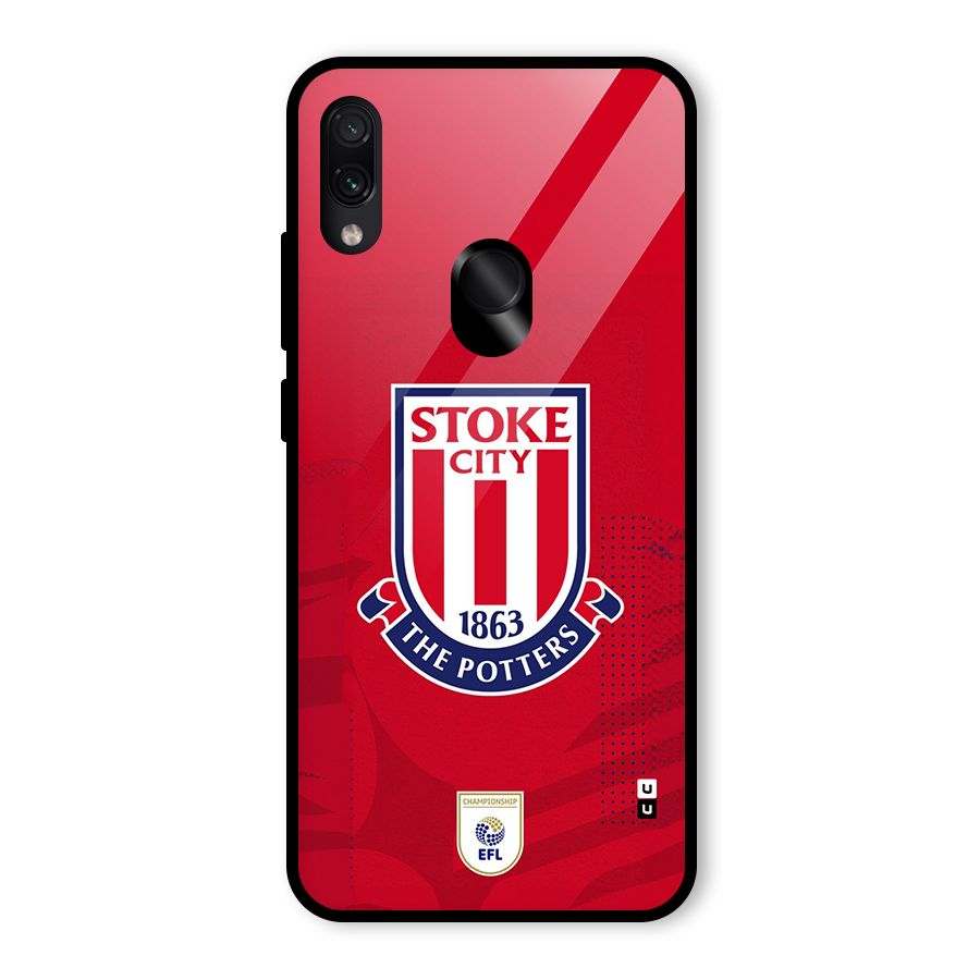 Stoke City Glass Back Case for Redmi Note 7 Pro