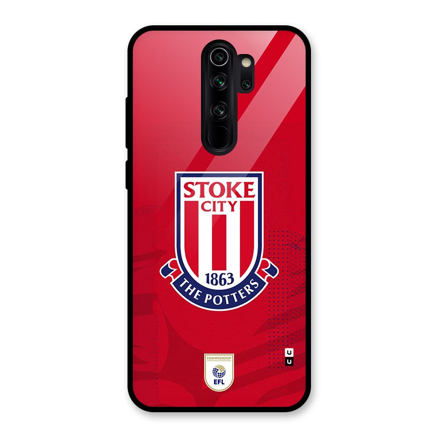 Stoke City Glass Back Case for Redmi Note 8 Pro