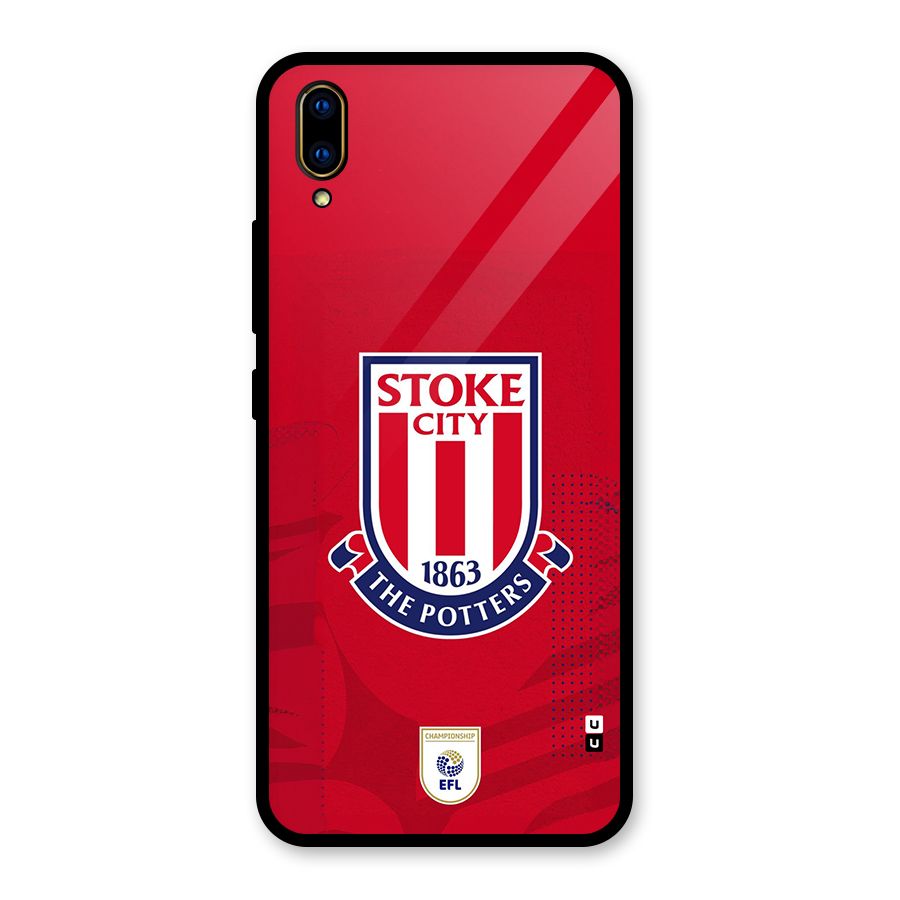 Stoke City Glass Back Case for Vivo V11 Pro