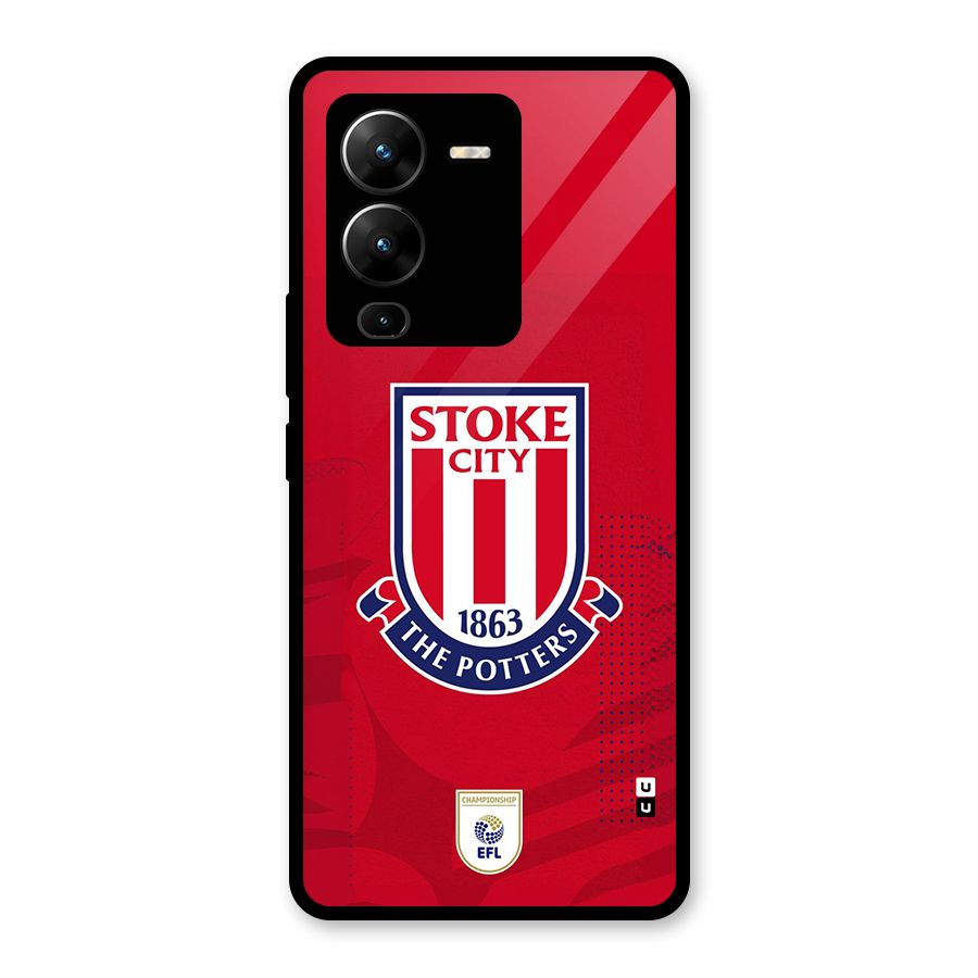 Stoke City Glass Back Case for Vivo V25 Pro