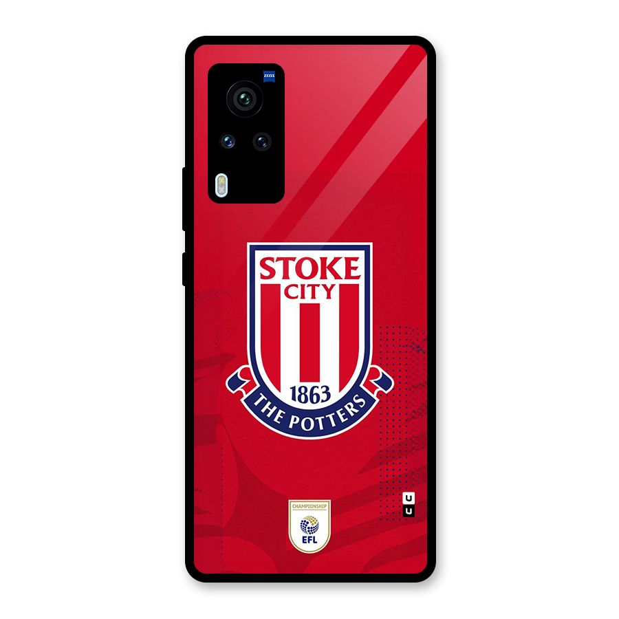 Stoke City Glass Back Case for Vivo X60 Pro