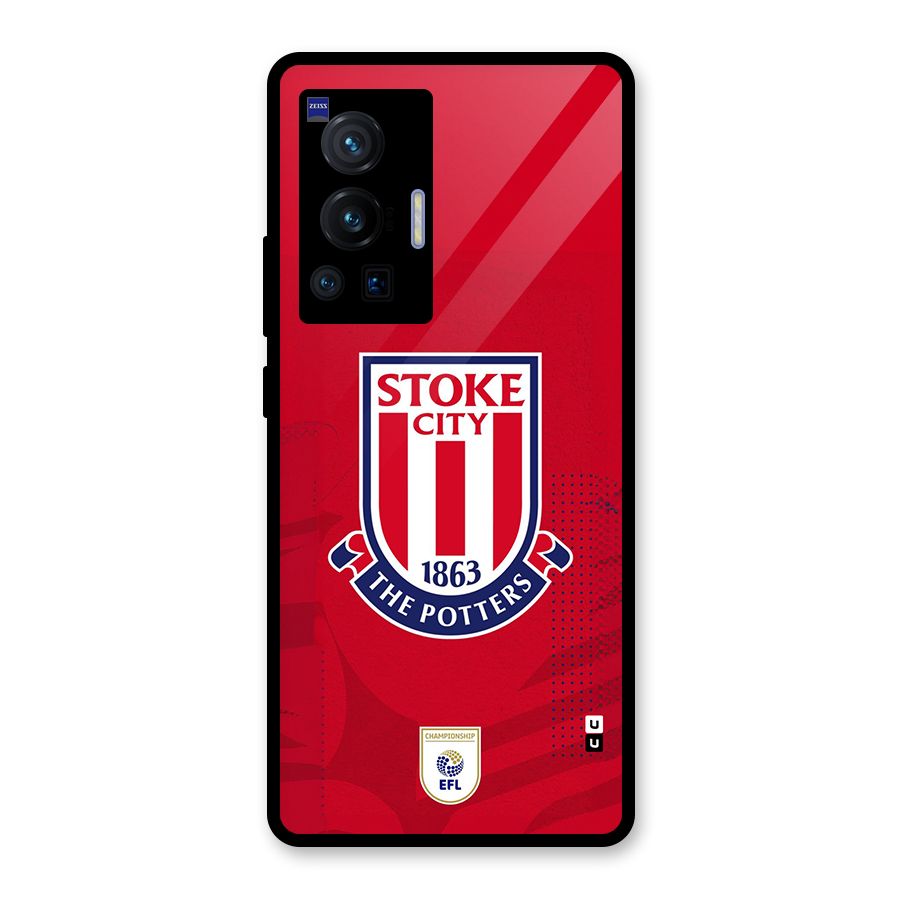 Stoke City Glass Back Case for Vivo X70 Pro