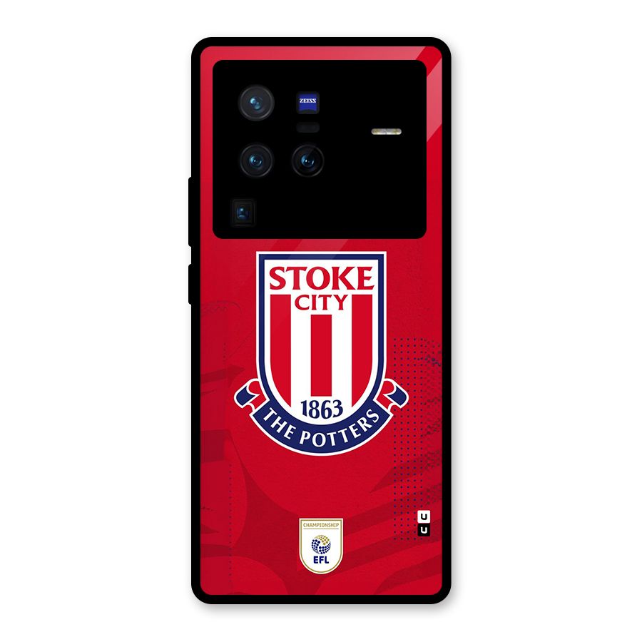 Stoke City Glass Back Case for Vivo X80 Pro