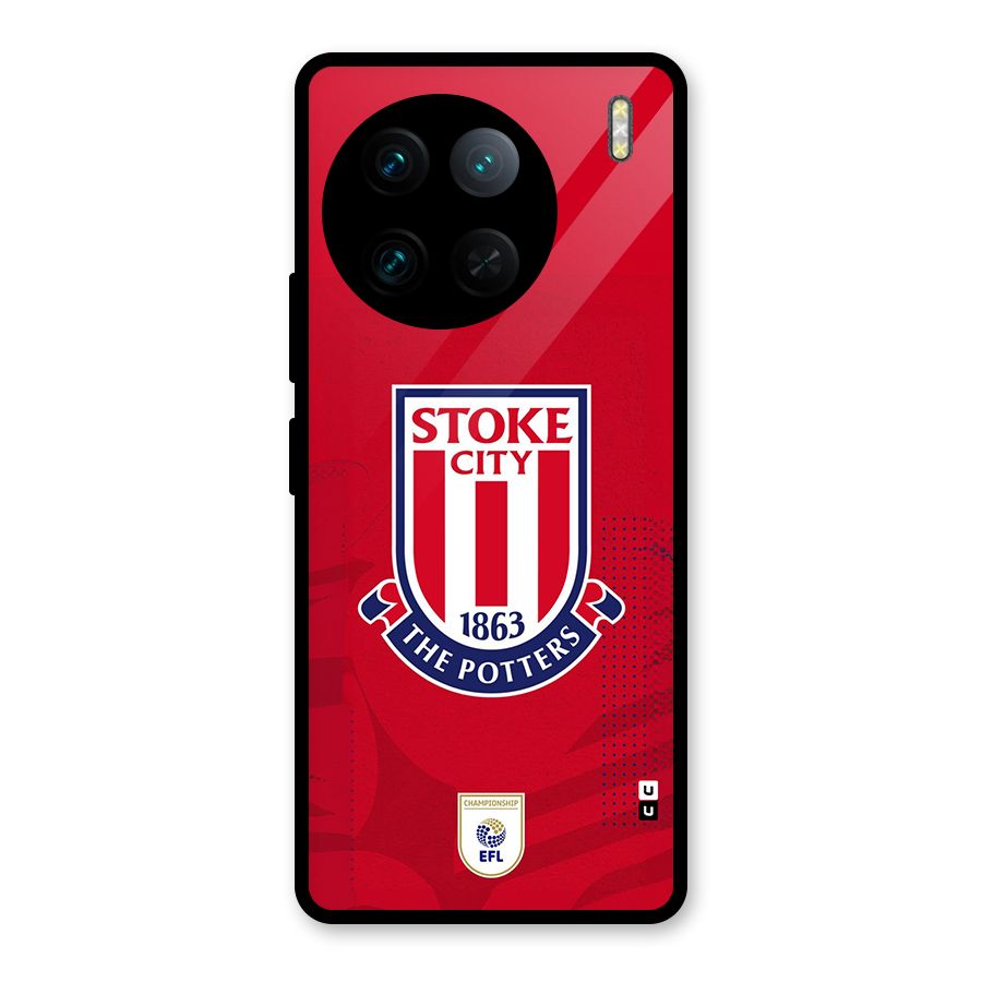 Stoke City Glass Back Case for Vivo X90 Pro