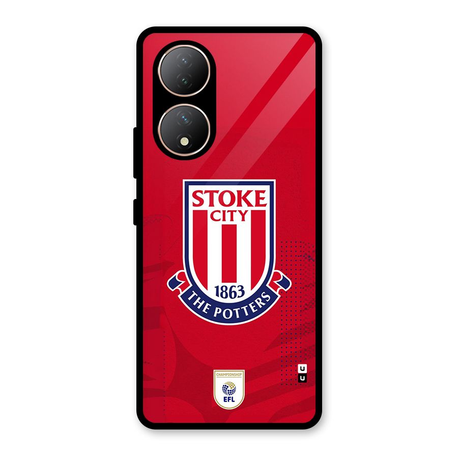 Stoke City Glass Back Case for Vivo Y100A