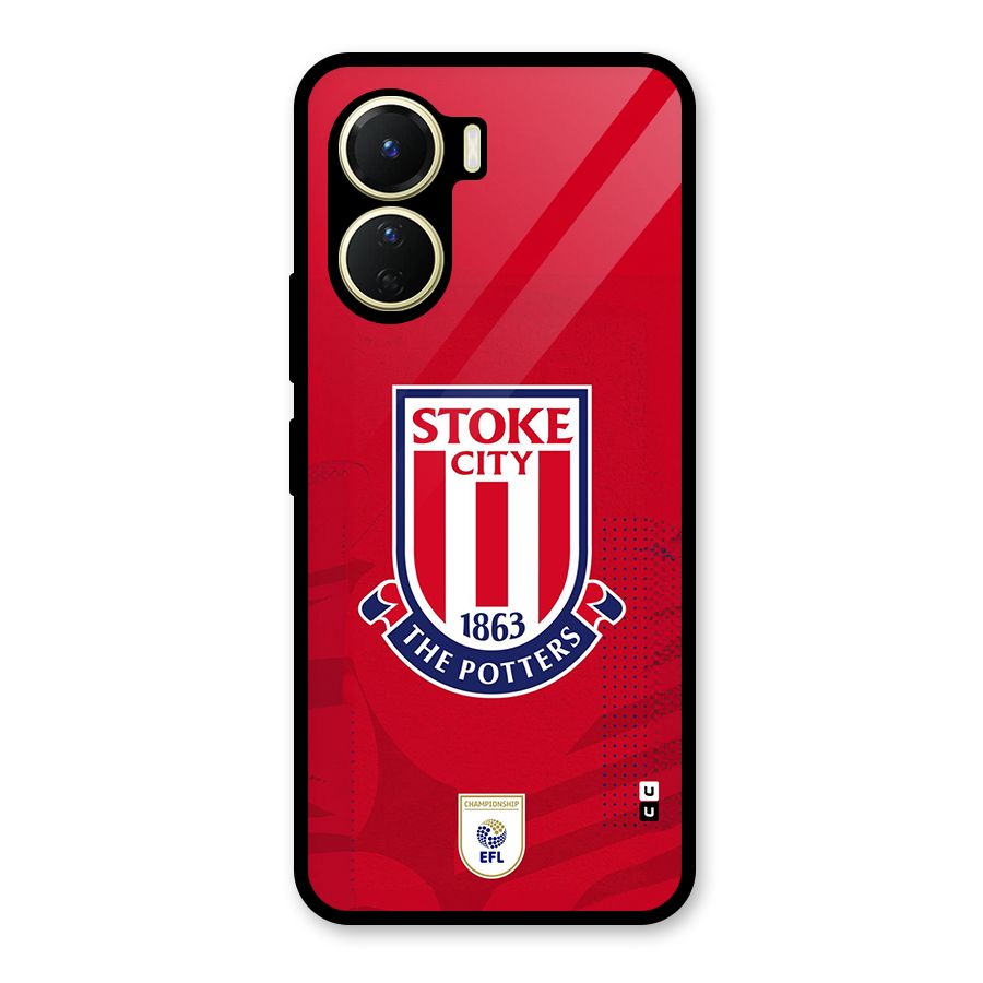 Stoke City Glass Back Case for Vivo Y16