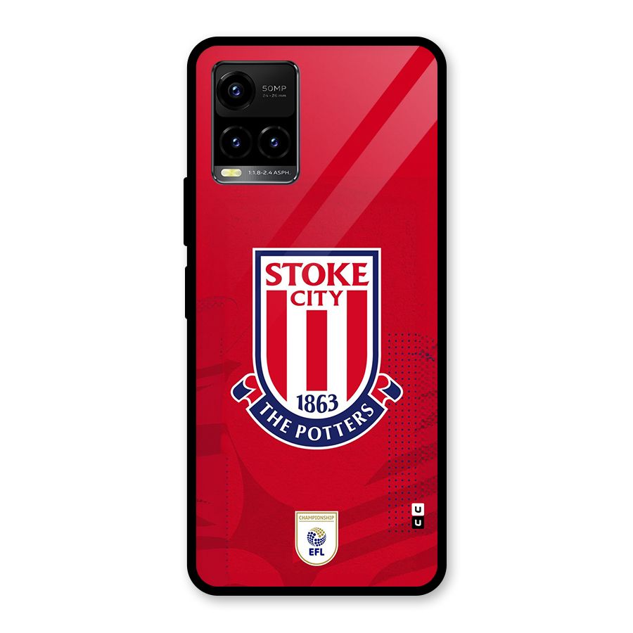 Stoke City Glass Back Case for Vivo Y21T