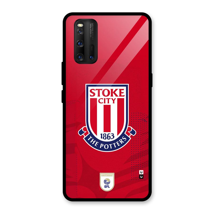 Stoke City Glass Back Case for Vivo iQOO 3