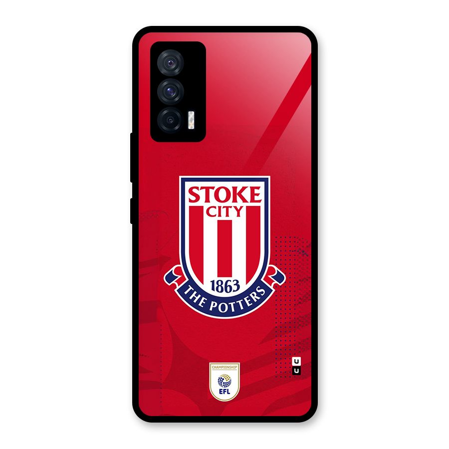 Stoke City Glass Back Case for Vivo iQOO 7 5G