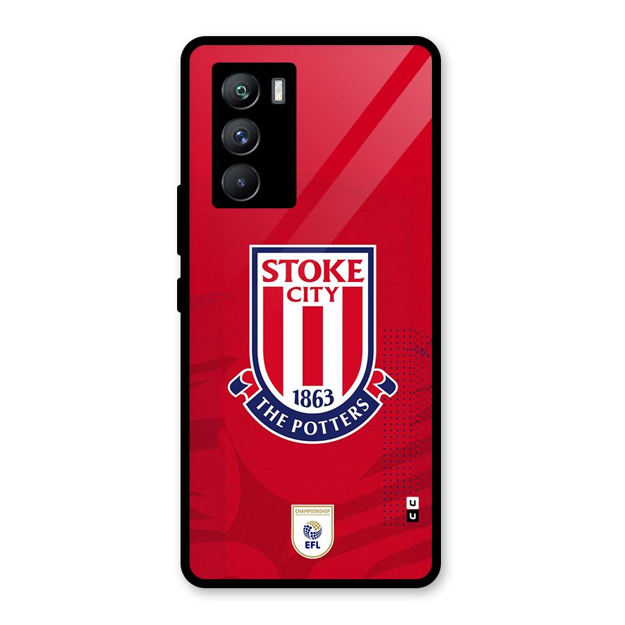 Stoke City Glass Back Case for Vivo iQOO 9 SE