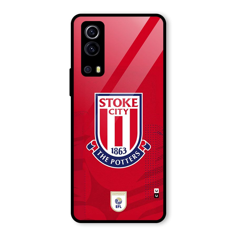 Stoke City Glass Back Case for Vivo iQOO Z3
