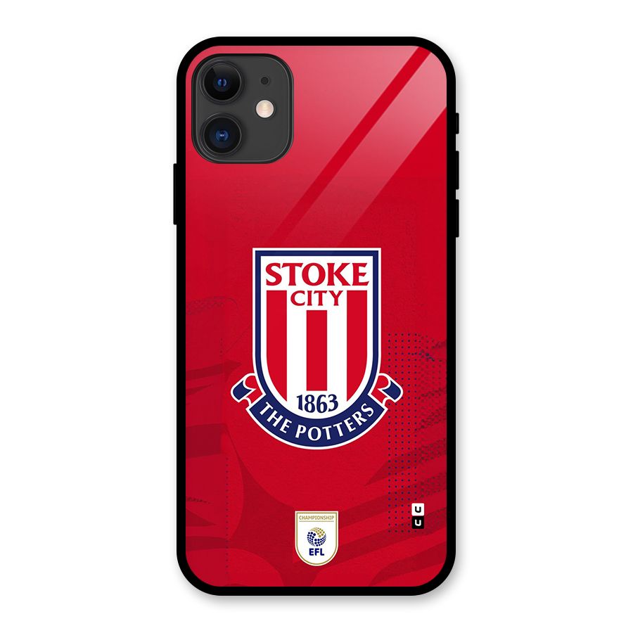 Stoke City Glass Back Case for iPhone 11