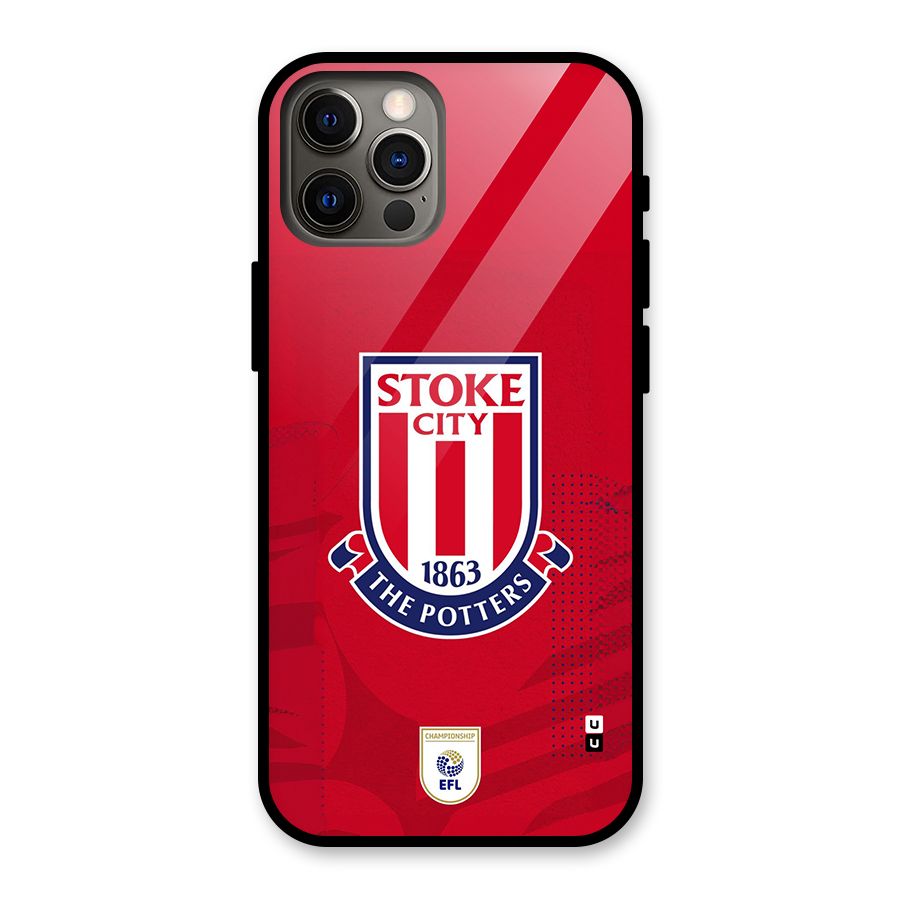 Stoke City Glass Back Case for iPhone 12 Pro