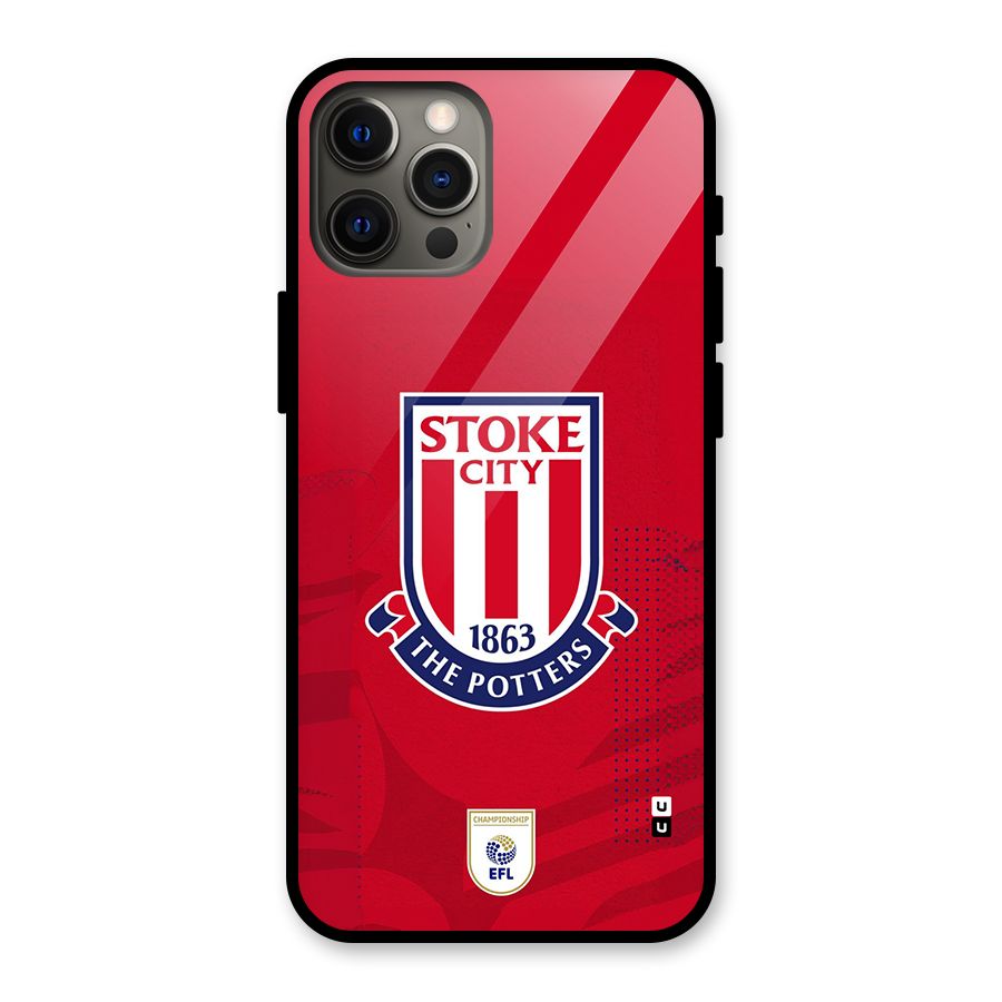 Stoke City Glass Back Case for iPhone 12 Pro Max
