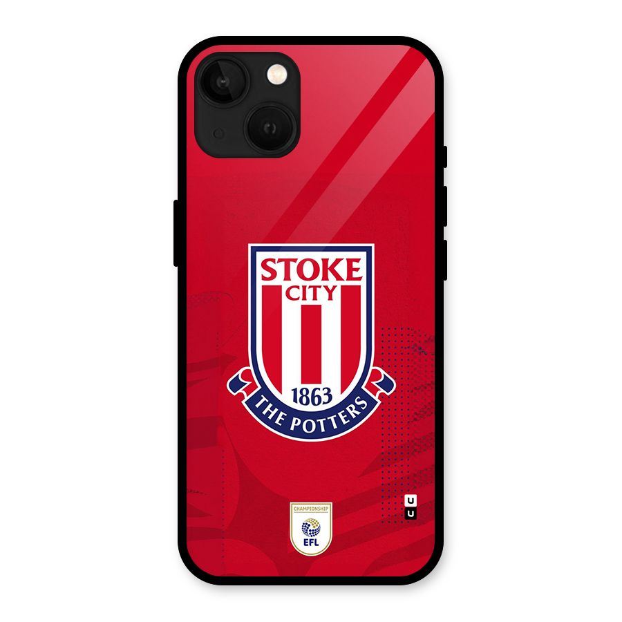 Stoke City Glass Back Case for iPhone 13