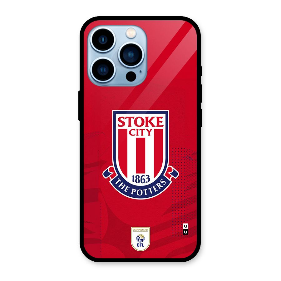 Stoke City Glass Back Case for iPhone 13 Pro