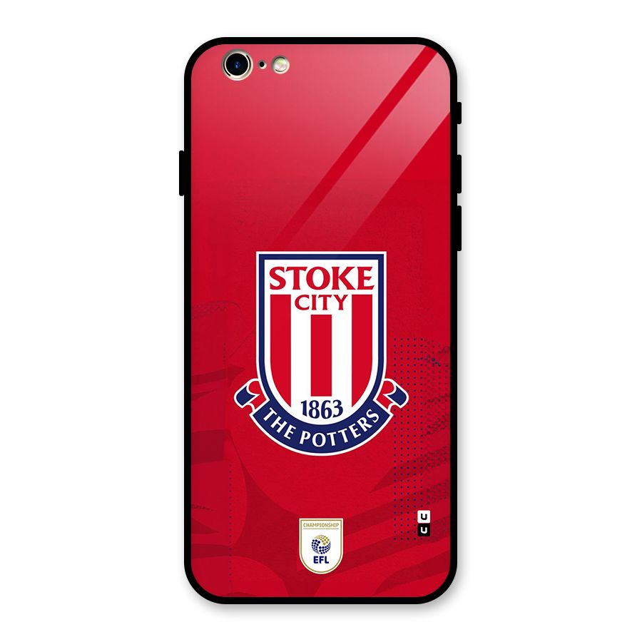 Stoke City Glass Back Case for iPhone 6 6S