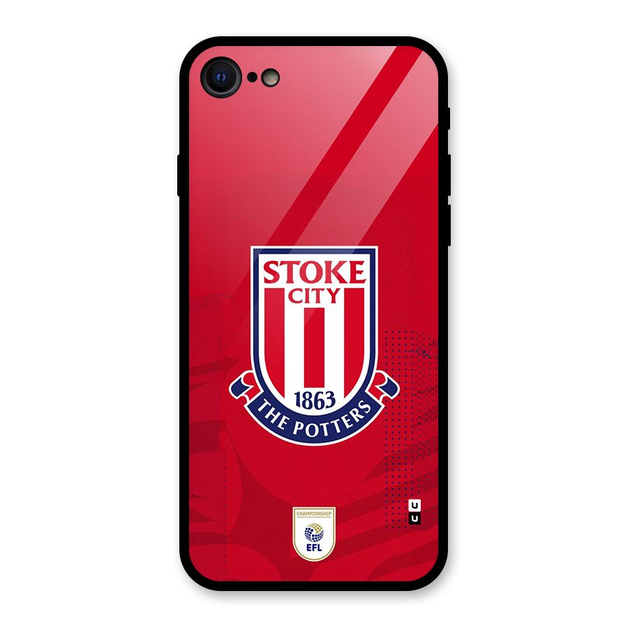 Stoke City Glass Back Case for iPhone 7