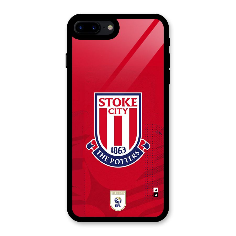 Stoke City Glass Back Case for iPhone 7 Plus