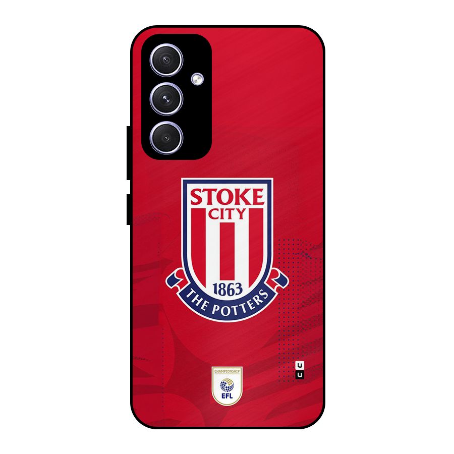 Stoke City Metal Back Case for Galaxy A54