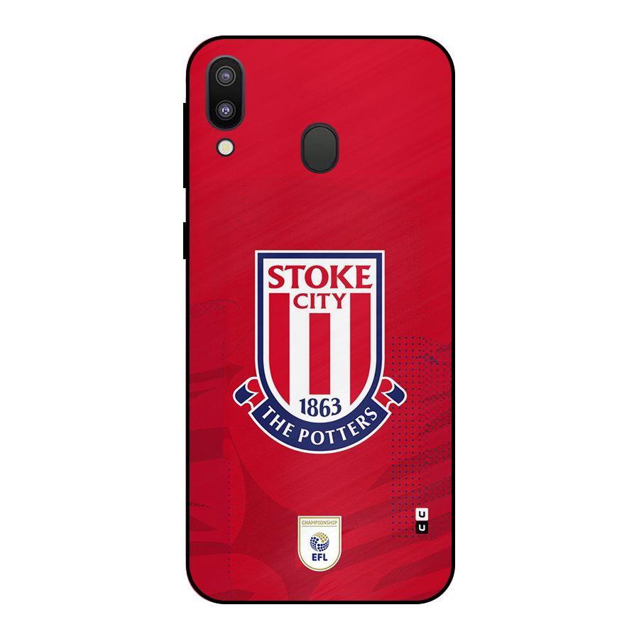 Stoke City Metal Back Case for Galaxy M20