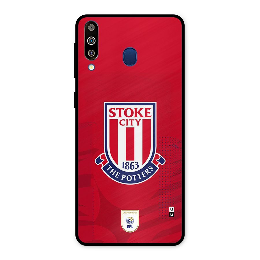 Stoke City Metal Back Case for Galaxy M30