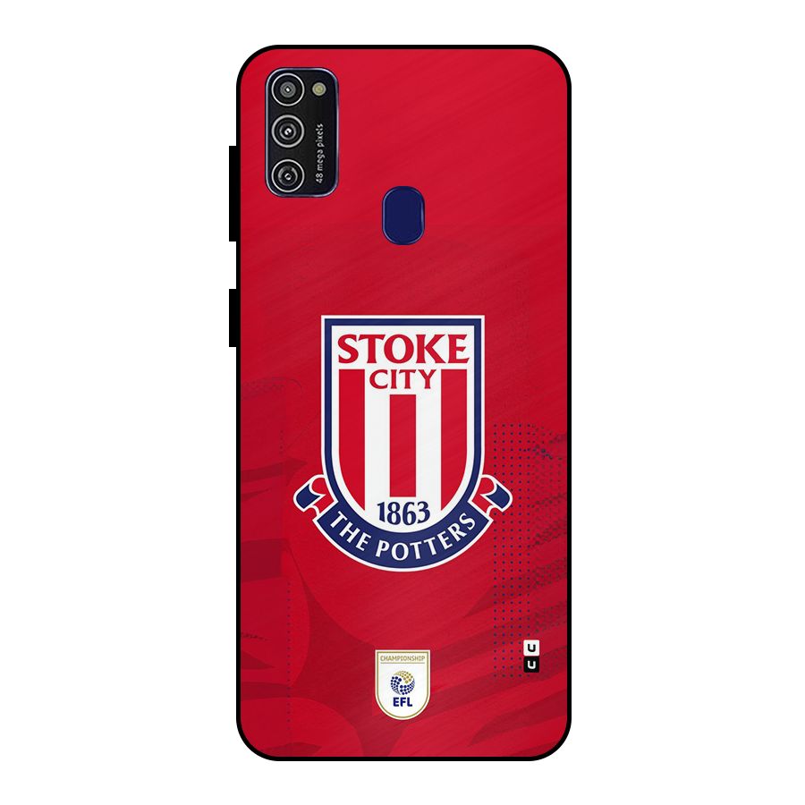 Stoke City Metal Back Case for Galaxy M30s
