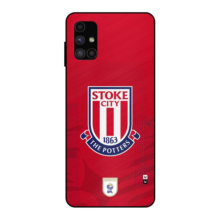 Stoke City Metal Back Case for Galaxy M51