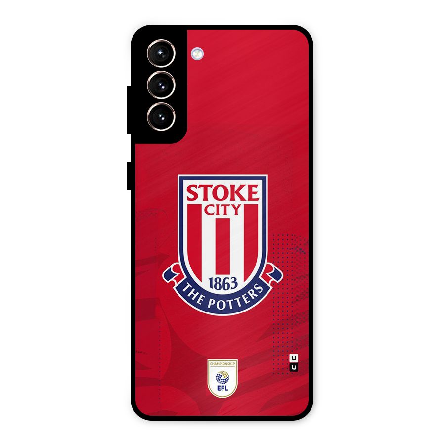 Stoke City Metal Back Case for Galaxy S21 Plus