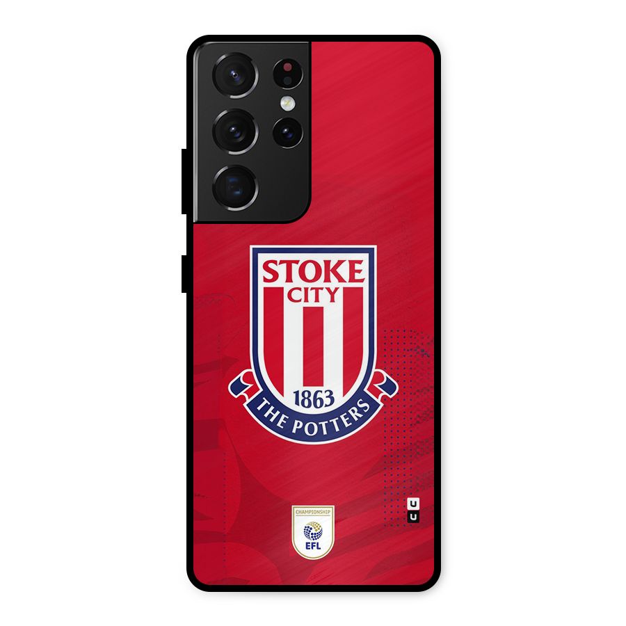 Stoke City Metal Back Case for Galaxy S21 Ultra 5G