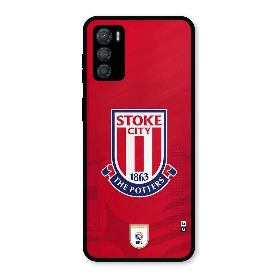 Stoke City Metal Back Case for Moto G42