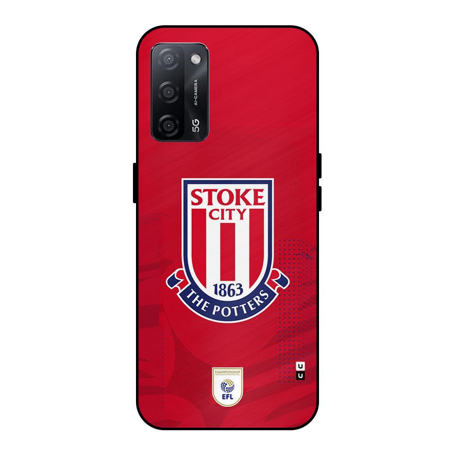 Stoke City Metal Back Case for Oppo A53s 5G