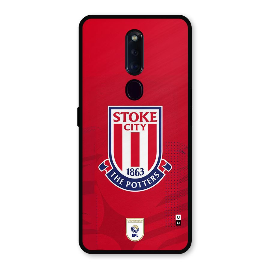Stoke City Metal Back Case for Oppo F11 Pro