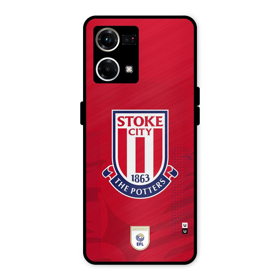Stoke City Metal Back Case for Oppo F21s Pro 4G
