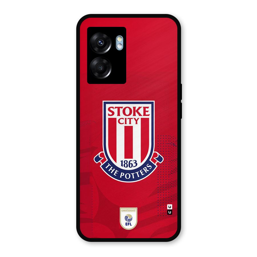 Stoke City Metal Back Case for Oppo K10 (5G)