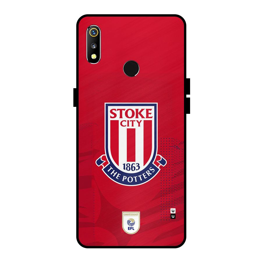 Stoke City Metal Back Case for Realme 3i