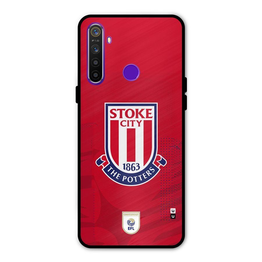 Stoke City Metal Back Case for Realme 5