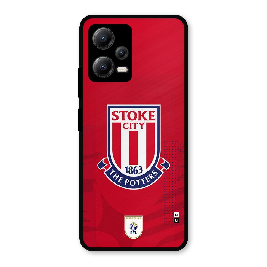 Stoke City Metal Back Case for Redmi Note 12 5G
