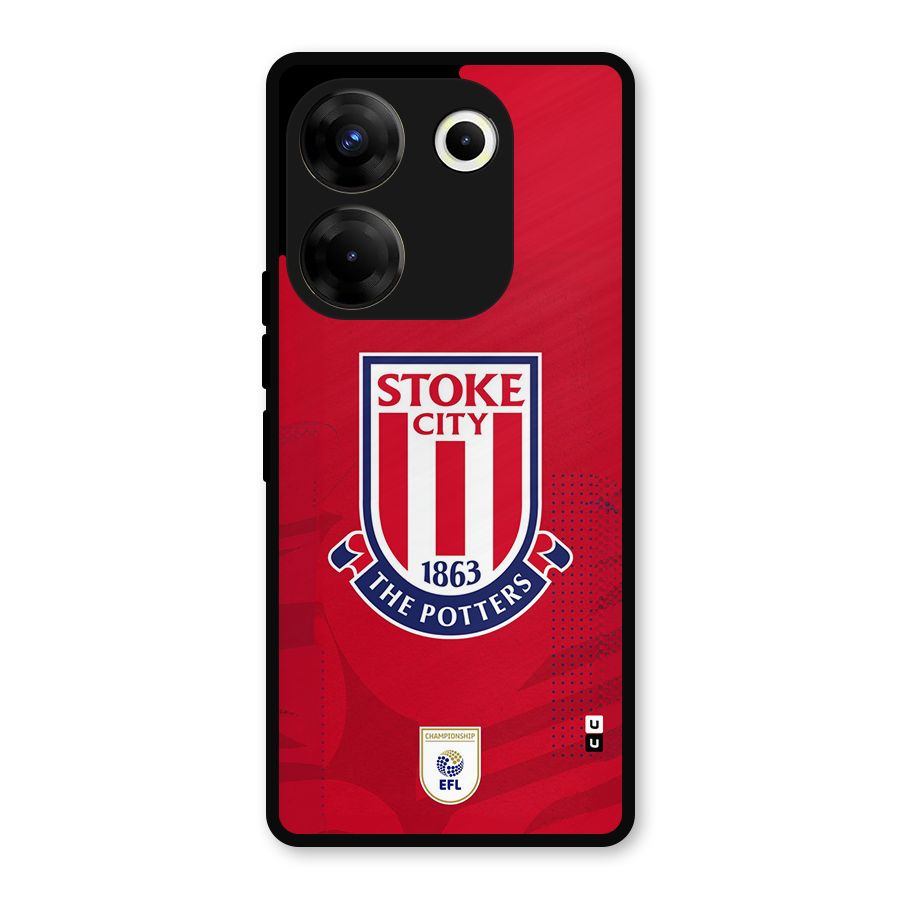 Stoke City Metal Back Case for Tecno Camon 20