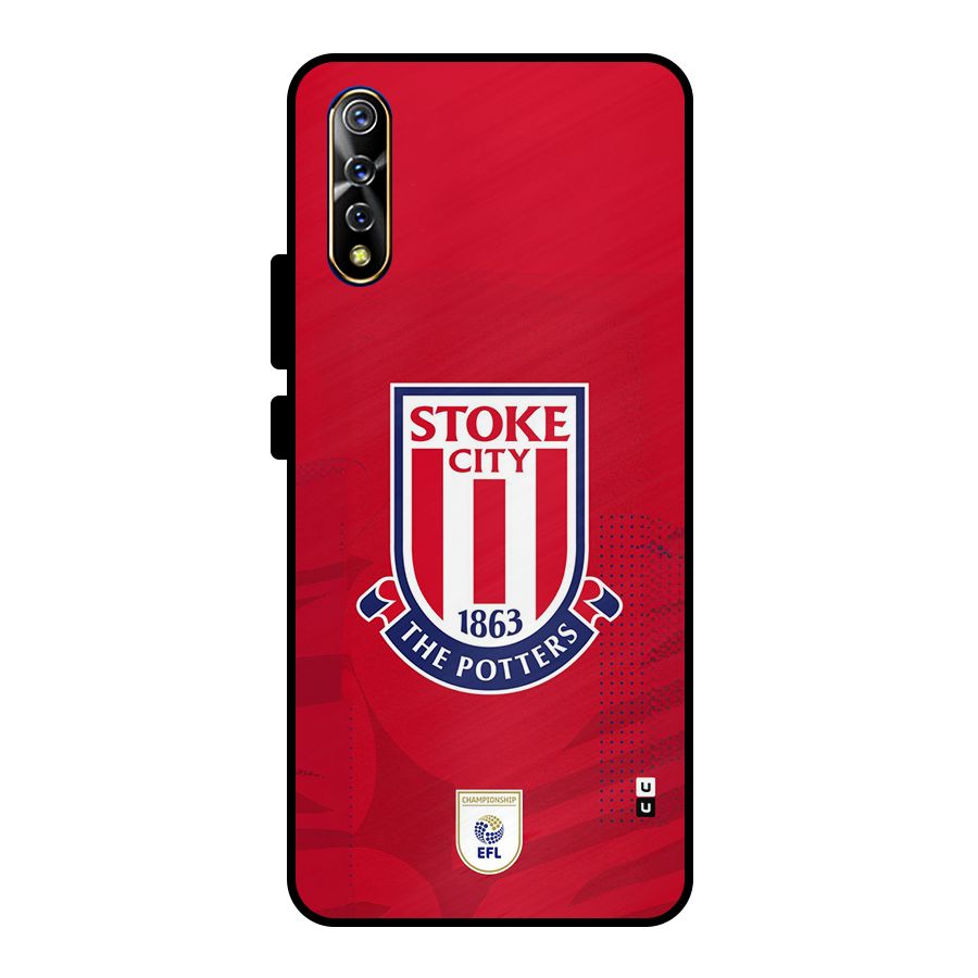 Stoke City Metal Back Case for Vivo S1