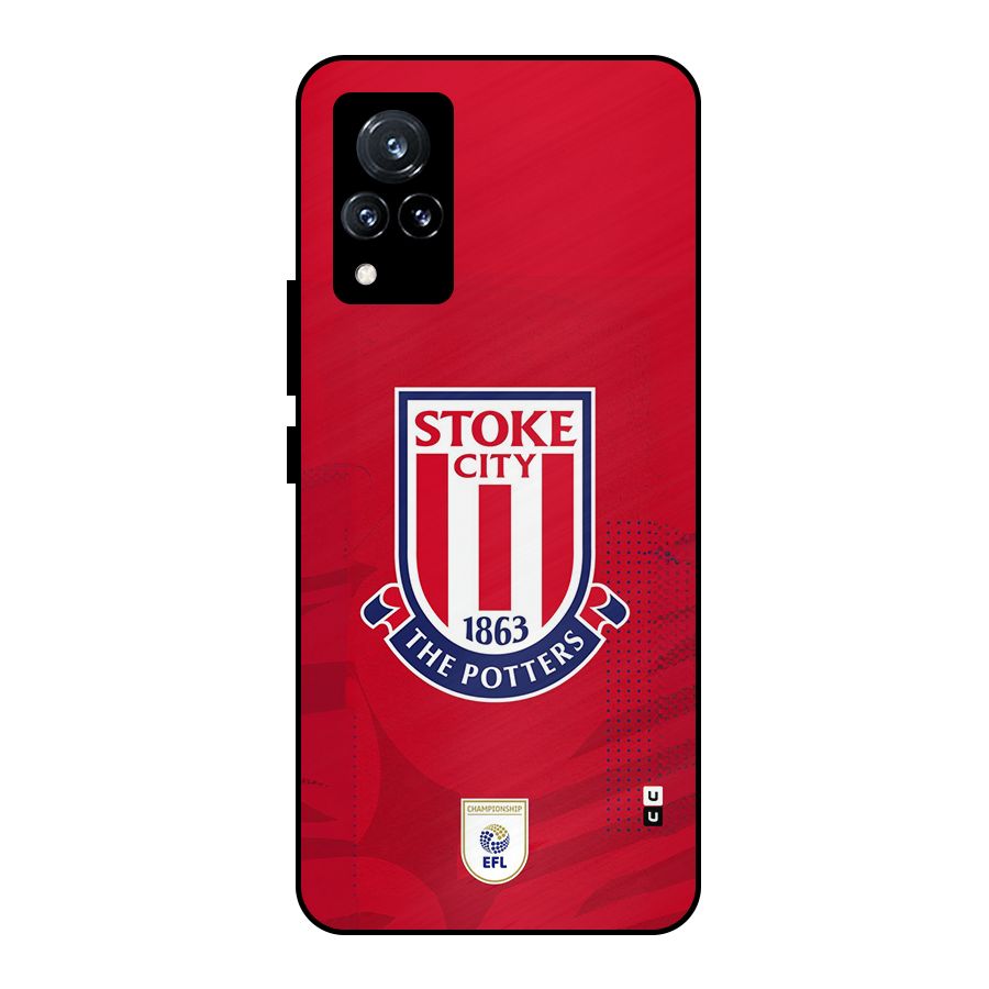 Stoke City Metal Back Case for Vivo V21 5G