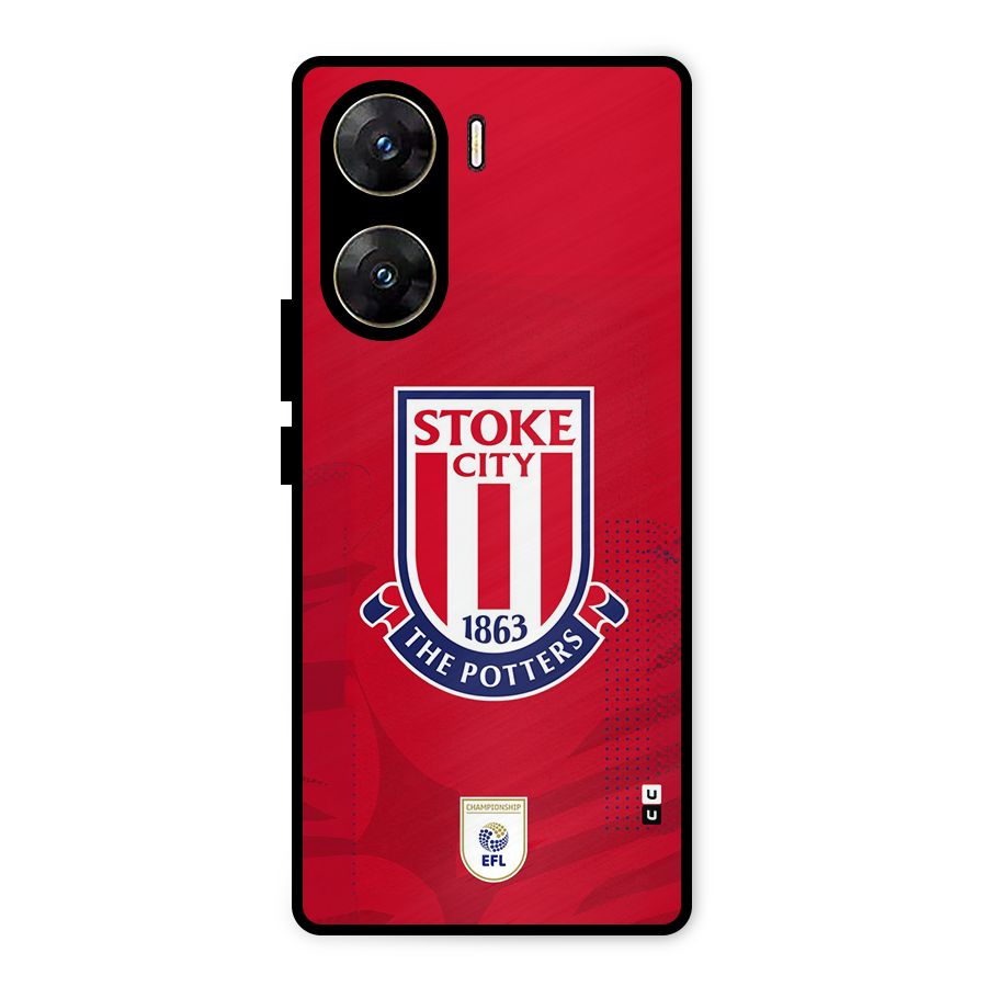 Stoke City Metal Back Case for Vivo V29e