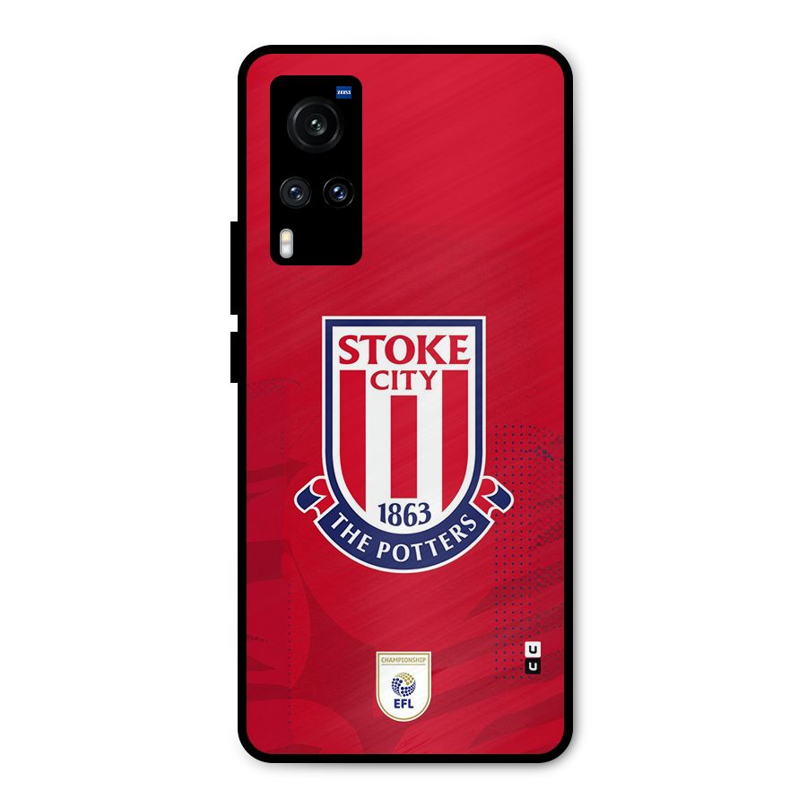 Stoke City Metal Back Case for Vivo X60