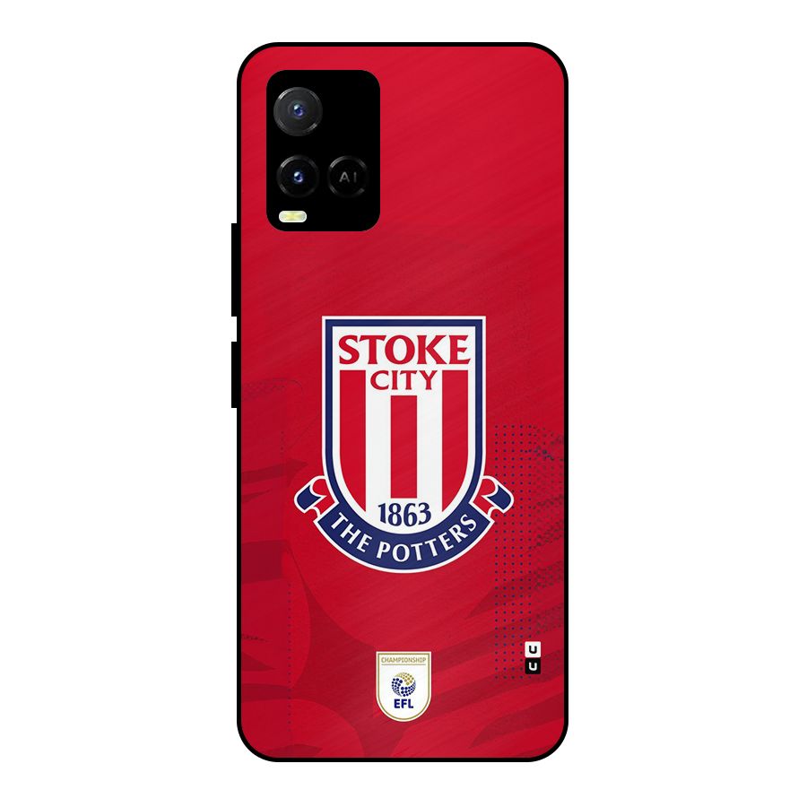 Stoke City Metal Back Case for Vivo Y21