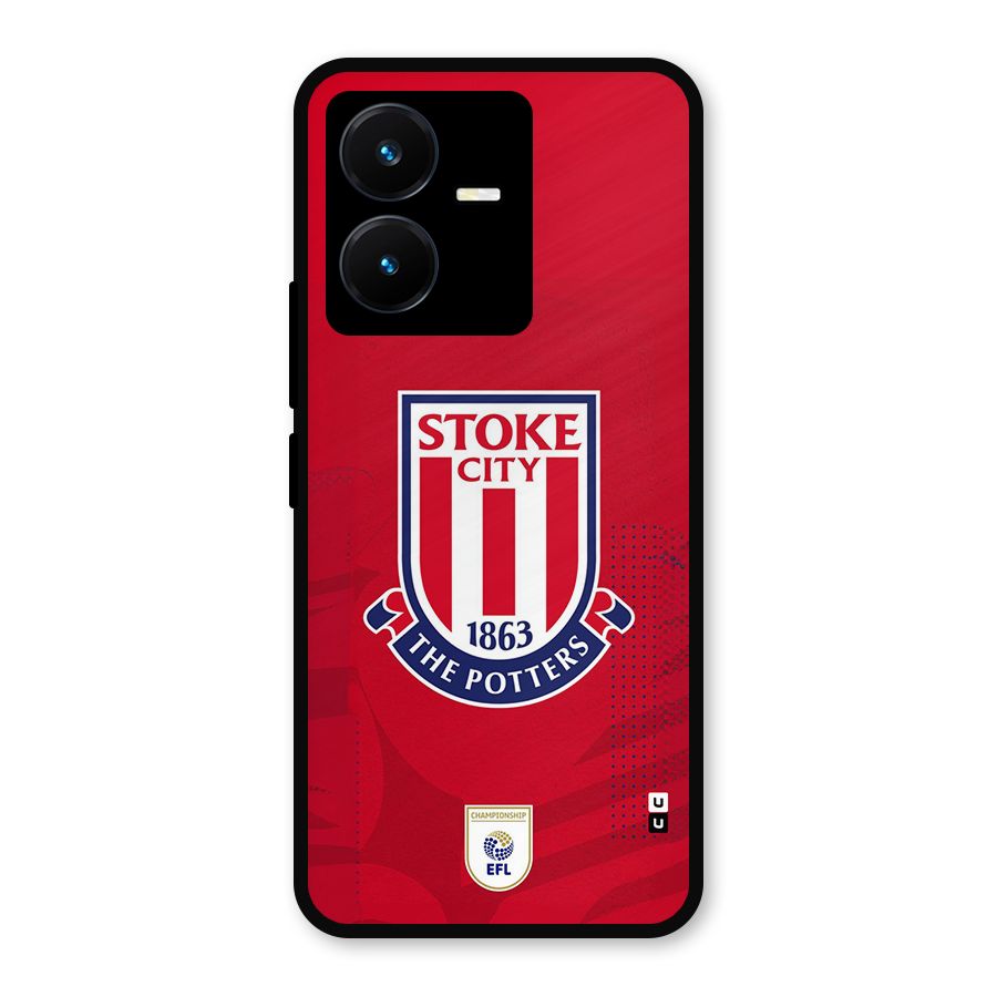 Stoke City Metal Back Case for Vivo Y22