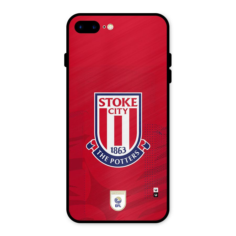 Stoke City Metal Back Case for iPhone 7 Plus