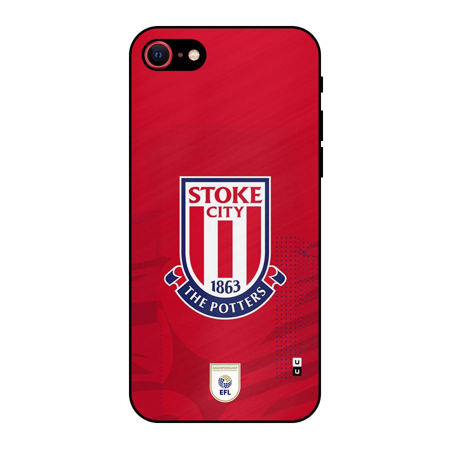 Stoke City Metal Back Case for iPhone SE 2022