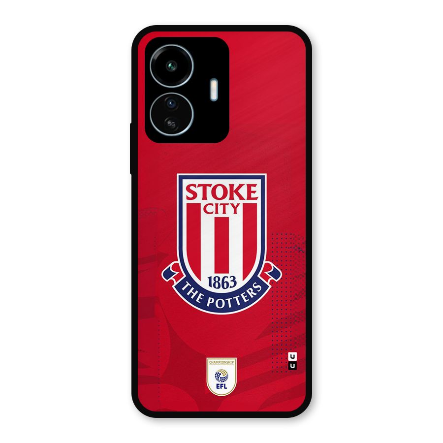 Stoke City Metal Back Case for vivo iQOO Z6 Lite 5G