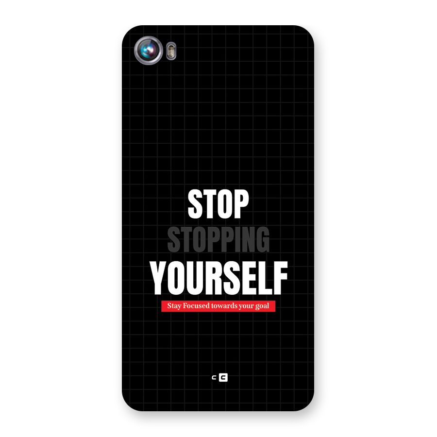 Stop Stopping Yourself Back Case for Canvas Fire 4 (A107)