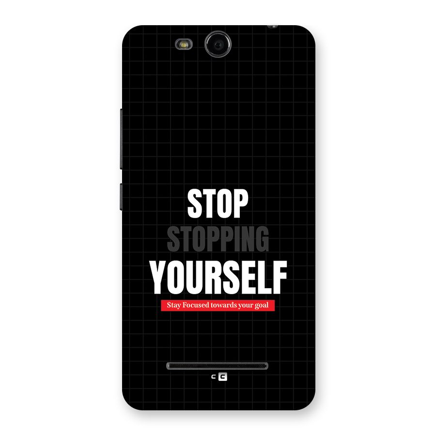 Stop Stopping Yourself Back Case for Canvas Juice 3 Q392